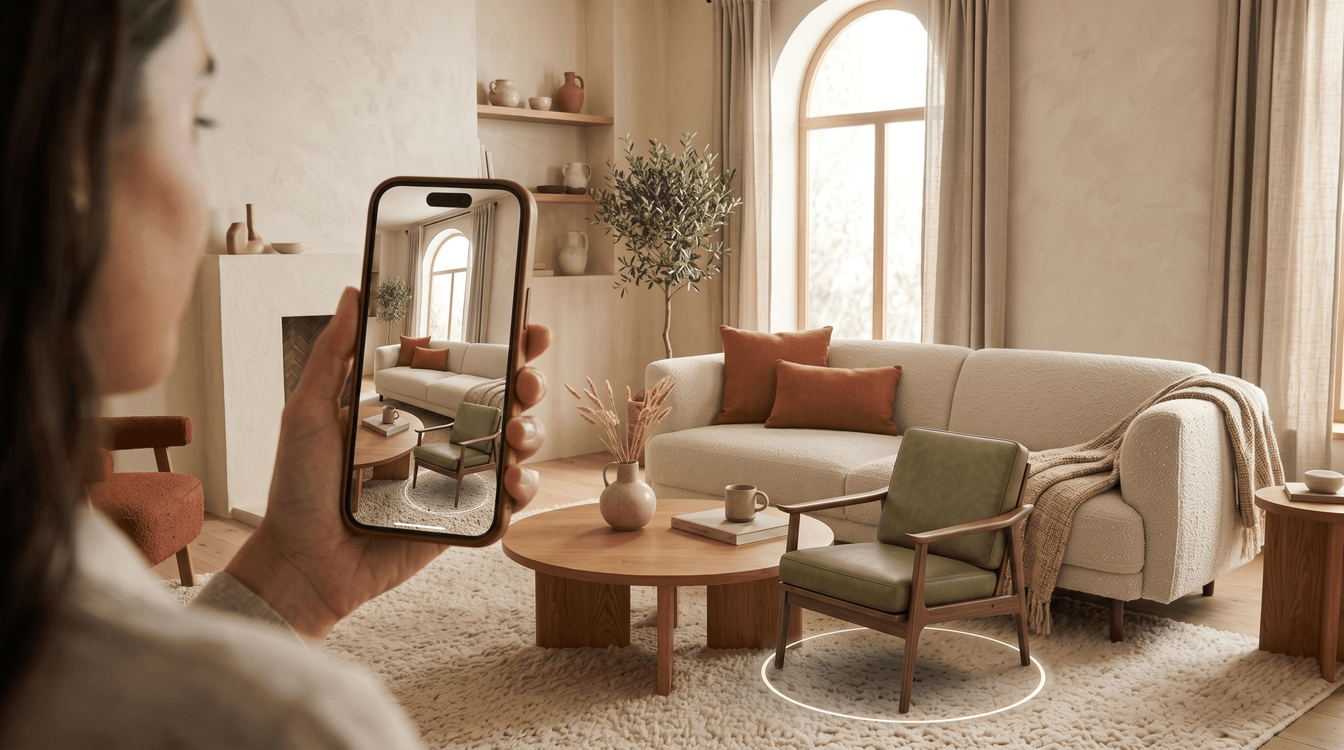 Previewing furniture in augmented reality